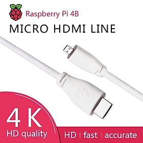 Mua Cable chuyển microHDMI to HDMI Official dành cho Raspberry Pi 4 - Hàng Chính Hãng