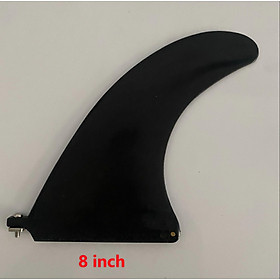 8 inch Surfing Fin Nhựa Trung tâm Vây đơn cho Longboard SUP Board Surfboard Phụ kiện Màu sắc: Đen