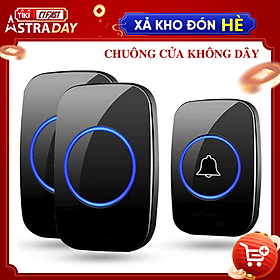 Chuông Cửa Không Dây Thông Minh CTFAST CT - 02 (1 Nút Bấm, 2 Chuông ), Chống Nước, Khoảng Cách Sử Dụng Hiệu Quả 300 mét - Hàng Chính Hãng