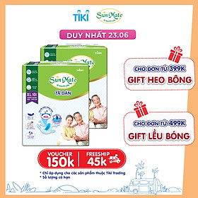 Combo 2 Tã Dán Người Lớn SunMate G2 Size XL10 (10 Miếng)