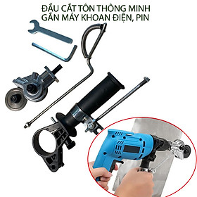 Mua Đầu chuyển đổi máy khoan điện 220V  pin 12-24V đa năng thành máy cắt tôn đa năng