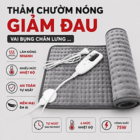 Thảm Chườm Nóng Kachi MK363 giảm đau nhức, sưởi ấm - Hàng chính hãng