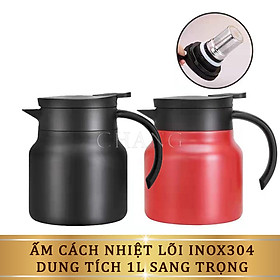 Ấm giữ nhiệt pha trà inox 316 có lọc trà 1000ml