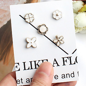 Set 5 Khuy cài áo hoạt tiết xinh xắn
