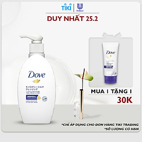 Sữa Tẩy Trang Dove Tinh Chất - Serum Làm Sạch Lớp Trang Điểm Lâu Trôi 195ml