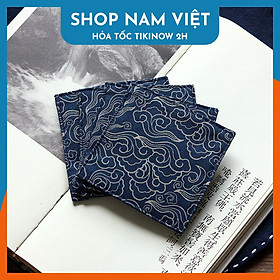 Mua Lót Ly Thiền Trà  Lót Lư Xông Trầm Phong Cách Nhật Chất Vải Gấm Thêu Tao Nhã