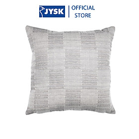 Vỏ gối trang trí | JYSK Storrapp | polyester/cotton | xám | R40xD40cm
