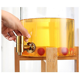 Mua Bình detox  bình ngâm   bình uống nước 8 lít đế gỗ
