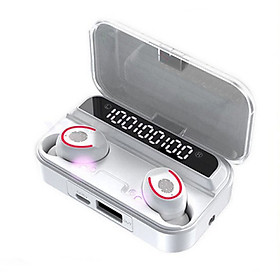 F9-3 True Wireless Earbuds BT 5.1 Headphones TWS Stereo Earphones with Touch Control 1200mAh Power Bank Case LED Digital