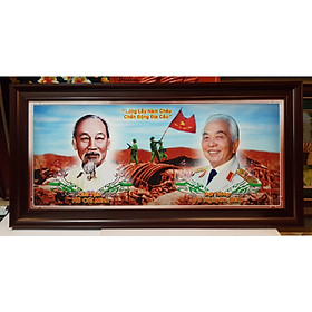 Tranh in dầu - Chiến thắng Điện Biên Phủ (KT 50*100cm)