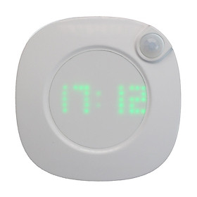 Body Infrared Sensor Led Night Light Electronic Indoor Wall Clock for Kitchen Dining