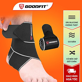 Hình ảnh sách Băng quấn cố chân, băng bảo vệ cổ chân, mắt cá chân GoodFit co giãn đàn hồi, đệm silicone chống trượt GF612A