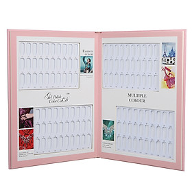 Nail Color Card Book 120 Slots Nail Tips Store Nail Polish Color Board Nail Salon Display