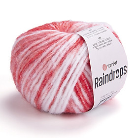 Len Raindrops nhập khẩu từ Yarnart, đan móc áo, khăn, nón, đầm