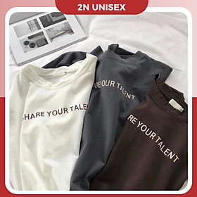 Hình ảnh Áo thun tay lỡ form rộng unisex - phông nam nữ oversize - T shirt Share your talent