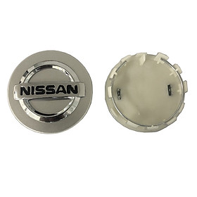Logo chụp mâm, ốp lazang bánh xe ô tô Nissan đường kính 54mm, chất liệu nhựa ABS