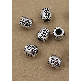 Combo 6 cái charm bạc túi tiền xỏ ngang - Ngọc Quý Gemstones