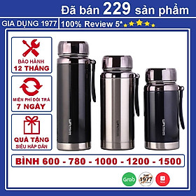 Mua Bình nước giữ nhiệt nóng lạnh chất liệu inox 304 cao cấp  bình giữ nhiệt đựng nước thể tích 1000  1200  1500 ml