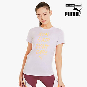 PUMA - Áo thun thể thao nữ ngắn tay Graphic Slogan 521630