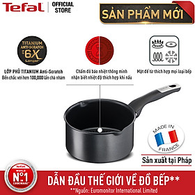 Nồi cán dài/ quánh Tefal Unlimited G2552802 16cm - Chống dính, báo nhiệt thông minh - Hàng chính hãng