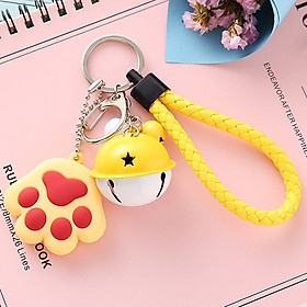 Móc Khóa Tay mèo Vàng