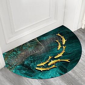 Mua Thảm chùi chân bali bán nguyệt Thảm lau chân bán nguyệt bali in 3d cao cấp sunzin cỡ 40x80cm dùng làm thảm lau chân chùi chân hoặc trang trí cửa phòng lối đi thảm phòng khách phòng ngủ hoặc cầu thang đều đẹp