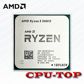 AMD Ryzen 5 5600X R5 5600X 3,7 GHz Bộ xử lý CPU 6 nhân 12 luồng 65W L3=32M 100-000000065 Ổ cắm AM4 không quạt AMD Ryzen 5