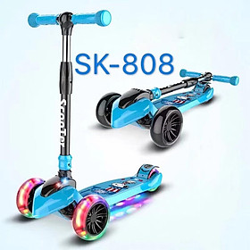 Xe trượt Scooter Sk-808 3 bánh phát sáng cho bé