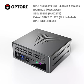 Máy tính để bàn – Mini PC – Intel NUC CPU: Celeron N5095 RAM 8gb ROM 256GB (Hàng chính hãng)