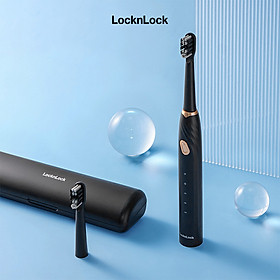 Bàn chải đánh răng điện LocknLock Electric toothbrush DC3.7V ENR321BLK - Hộp đựng kèm - 1W - Màu đen