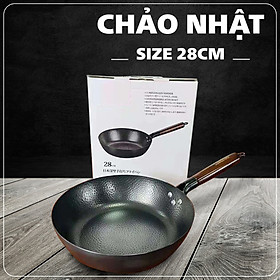 Chảo chống dính Nhật sâu lòng đường kính 28cm - cán gỗ