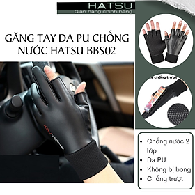 Hình ảnh Găng tay da PU cảm ứng Hatsu-BBS02, dùng để đi phượt - du lịch dã ngoại - lái xe, chống trượt dành cho cả nam lẫn nữ