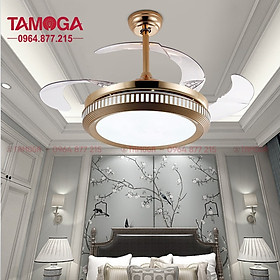 Mua Đèn quạt trần hiện đại  quạt trần có đèn TAMOGA 8719 Động cơ 6 số + Tặng kèm điều khiển từ xa HÀNG CHÍNH HÃNG