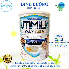 Sữa UtiMilk Canxi Gold 900g -VietNam24h - Cung cấp Canxi cho xương chắc khỏe, Tăng cường sức khỏe mỗi ngày