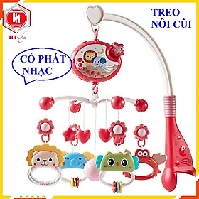 Đồ Chơi Treo Nôi Cũi, Xe Đẩy Cho Bé, Tự Động Xoay 360 Độ Và Phát Nhạc Ru Cho Bé Ngủ Ngon - Hàng Nhập Khẩu