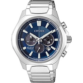 Đồng Hồ Citizen Nam Dây Titanium Máy Eco-Drive CA4320-51L - Mặt Xanh (43.5mm)