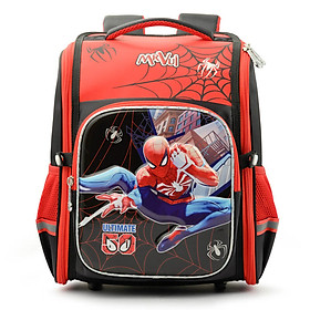 Balo chống gù bé trai Mr.Vui BLCG953 cho học sinh lớp 1-3 37 x 19 x 30 cm - Nhện đỏ