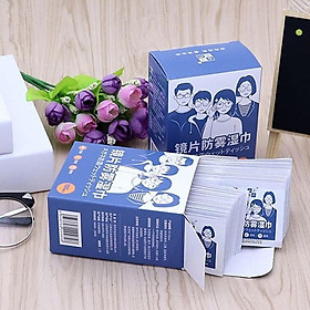 Hộp 100 Khăn Lau Kính Nano, Chống Bám Hơi Nước, Chống Bụi Bẩn - Khăn Lau Kính Nano Hộp 100 Miếng