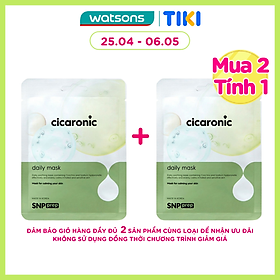 Mặt Nạ Rau Má Làm Dịu Da SNP Prep Cicaronic Daily Mask 20ml