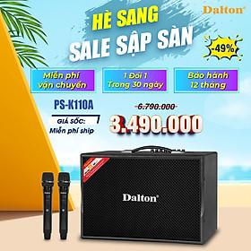 Loa karaoke xách tay Dalton PS-K110A công suất 280W bass đường kính 2.5 tấc ( 25 cm ) củ từ lớn, loa treble 10 inchs - HÀNG CHÍNH HÃNG-Sản phẩm sản xuất tại Việt Nam [ Bảo hành 12 tháng ]