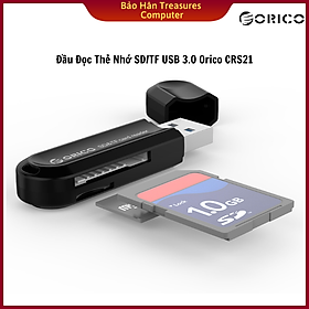 Mua Đầu Đọc Thẻ Nhớ SD/TF USB 3.0 Orico CRS21 - Hàng Chính Hãng