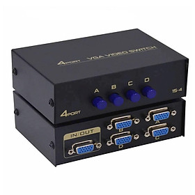 Mua Hub chuyển đổi HN 4 CPU ra 1 VGA Mỗi cổng tín hiệu đầu ra hỗ trợ ba cấp cascade Thiết kế vỏ kim loại dầy dăn  được sơn phủ tĩnh điện giúp chống nhiễu cao.