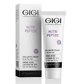 Kem tẩy da chết làm sáng Gigi Nutri Peptide 10% Lactic cream 50ml - Hee's Beauty