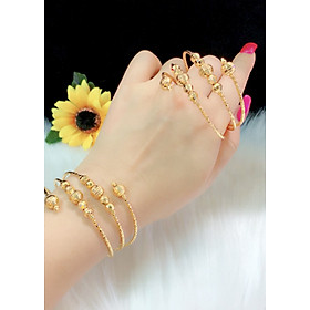 Vòng tay lò xo dát vàng 18k mã EKP018
