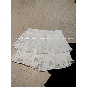 Chân váy xếp ly, chân váy ngắn 2 tầng cạp cao form chuẩn hàng quảng châu