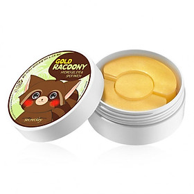 Mặt nạ đắp dưỡng da vùng mắt và ngăn ngừa mụn thâm 2 trong 1 Secret Key Gold Racoony Hydro Gel & Spot Patch