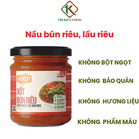 XỐT BÚN RIÊU HiXOT hũ 220gram, nấu bún riêu cua/ tôm, lẩu riêu