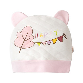 Mũ Cotton Tai Gấu Cho Trẻ Sơ Sinh
