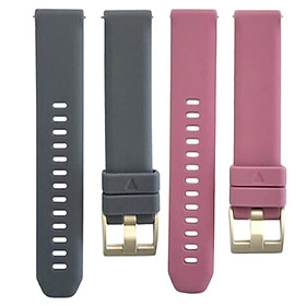 2pcs 20mm Universal Silicone Quick Release Replacement Watch Band Bracelet