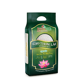 Gạo Thơm Lài Lotus Rice 2kg - Cơm mềm dẻo vừa - Chuẩn xuất khẩu